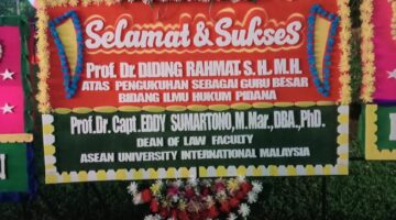 Prof. Dr. Capt. Eddy Sumartono, DBA., Ph.D. Apresiasi Pengukuhan Prof. Dr. Diding Rahmat, S.H., M.H. sebagai Guru Besar di Universitas Dirgantara Marsekal Suryadarma